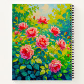 Pink Roses Notebook Notitieboek (Achterkant)