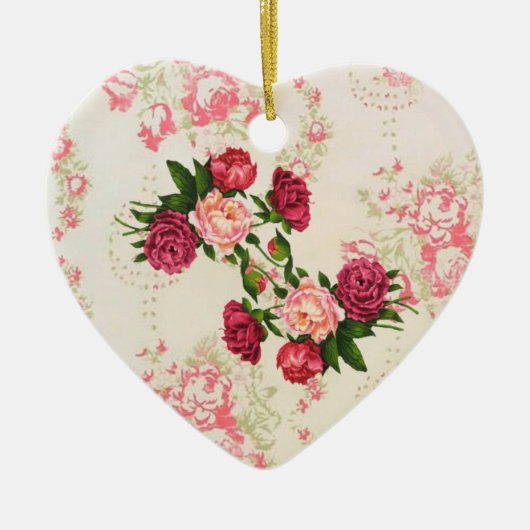 Pink Roses Ornament (Voorkant)