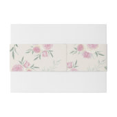 Pink Roses Pattern Uitnodigingen Wikkel (Achterkant Voorbeeld)