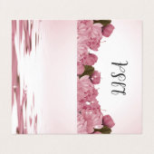 PINK ROSES VISITEKAARTJES (Buitenkant ongevouwen)