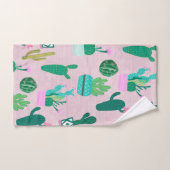 Pink Rustique Sud-Ouest Cactus Plantes (Serviette à main)