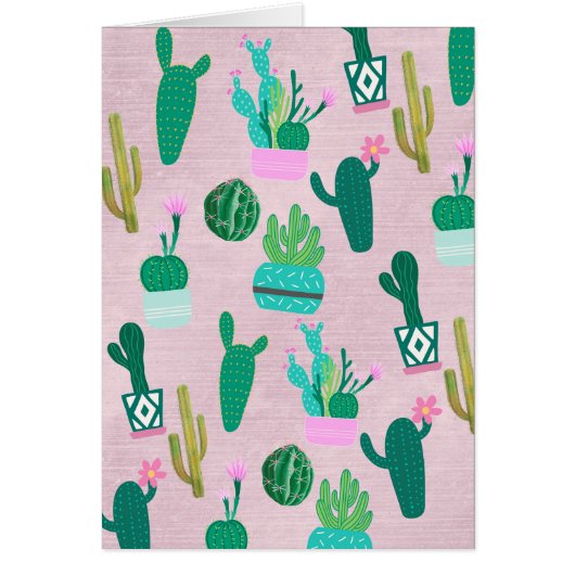 Pink Rustique Sud-Ouest Cactus Plantes (Devant)