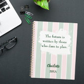 Pink sage green inspirational quote writing 2026