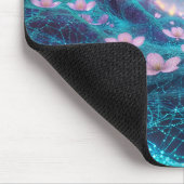 Pink Sakura Cosmic Neon Vibes Muismat (Hoek)