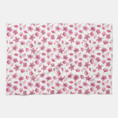 Pink Sakura Flowers Serviette de cuisine 16" x 24" (Horizontal)