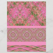 Pink Sampler Bulk Scrapbook Paper Pages Flyer (Achterkant)