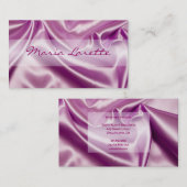 PINK SATIN Designer Visitekaartje (Voorkant / Achterkant)