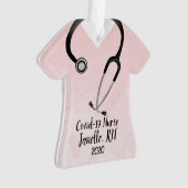 Pink Scrub Top Nurse 2020 Ornament (devant)