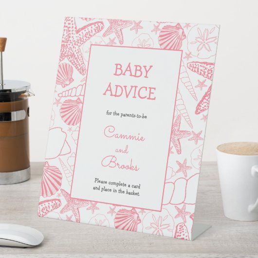 Pink Sea Shells panneau de tableau de conseil pour (In SItu)