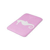 Pink Seahorse Bathroom Mat. Badmat (Gekanteld)