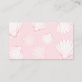 Pink Seashell Book Request Enclosure Kaart (Achterkant)