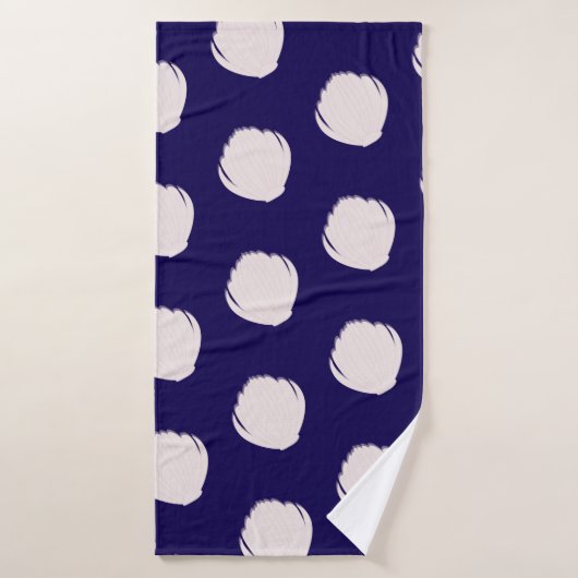 Pink Seashells Pattern Beach (Serviette de bain)