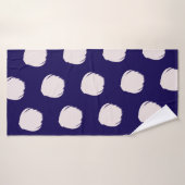 Pink Seashells Pattern Beach (Serviette de bain)