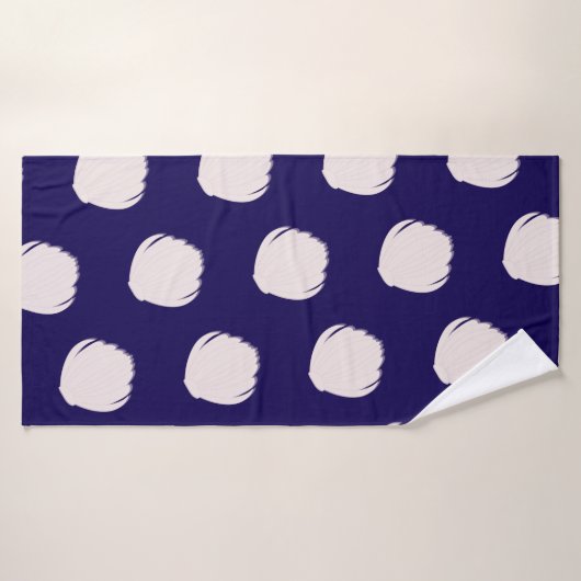 Pink Seashells Pattern Beach (Serviette de bain)