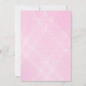 Pink Sequins Elegant Frame Calligraphy Sweet 16 Kaart (Achterkant)