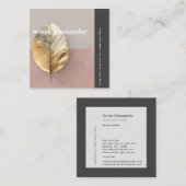 Pink Serenity Design 4 Vierkante Visitekaartje (Voorkant / Achterkant)