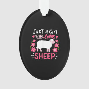 Pink Sheep Just A Girl Who Loves Sheep Venin
