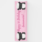 Pink Sheep Verjaardagsfeest Spandoek (Verticaal)
