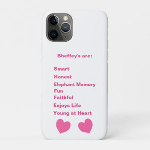 Pink Sheffey-acroniem iPhone 11 Pro Hoesje