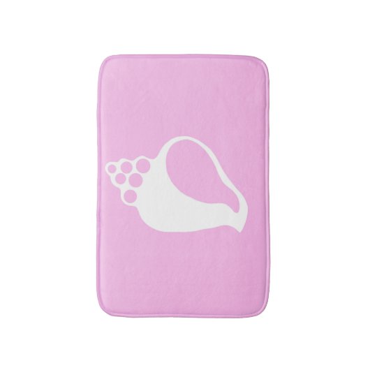 Pink Shell Bathroom Mat (Voorkant Verticaal)