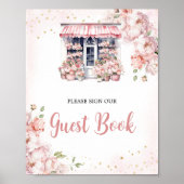 Pink She's Off The Market Vrijgezellenfeest Gastbo Poster (Voorkant)