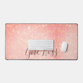 "Pink Shimmery Girl Boss (Clavier et souris)