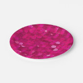 Pink Shiny Sequin Papieren Bordje (Gekanteld)