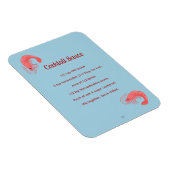 Pink Shrimp Cocktail Sauce Recipe Flexible Magnet (Côté Droit)