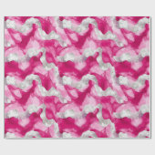 Pink Silver Glam Verjaardag Cadeaupapier (Vlak)