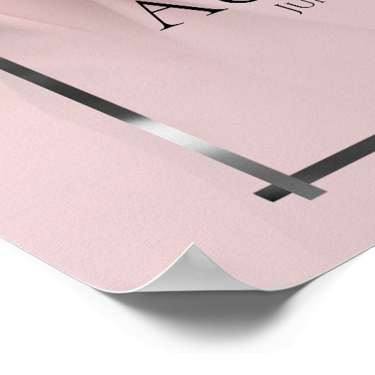 Pink Silver Memorial Poster (Hoek)