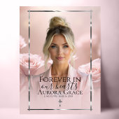 Pink Silver Memorial Poster