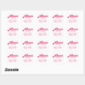Pink Simple Deco Chic Enregistrer les stickers Dat (Feuille)
