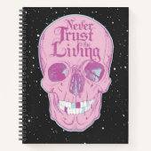 Pink Skeleton Hardcover Spiral Notitieboek (Voorkant)