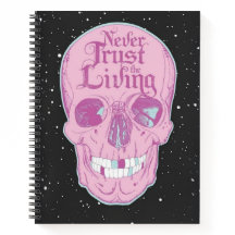 Pink Skeleton Hardcover Spiral Notitieboek