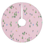 Pink Skiers Ski openingsfeestdag kerstavond Kerstboom Rok (Voorkant)