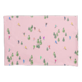 Pink Skiers Ski openingsfeestdag kerstavond Kussensloop (Voorkant-Links)