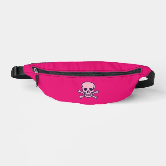 Pink Skull fuchsia fanny pack (Recto)