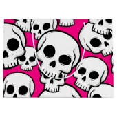 Pink Skull Pattern Gift Bag Groot Cadeauzakje (Voorkant)
