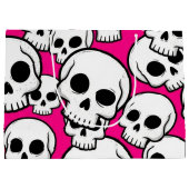 Pink Skull Pattern Gift Bag Groot Cadeauzakje (Achterkant)