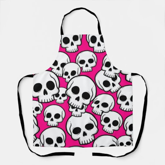 Pink Skull Pattern Schort (Voorkant)