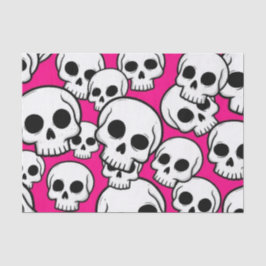 Pink Skull Pattern Tissue Paper Tissuepapier