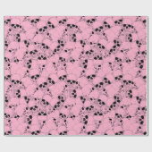 PINK SKULLS WRAPPING PAPIER (Vlak)