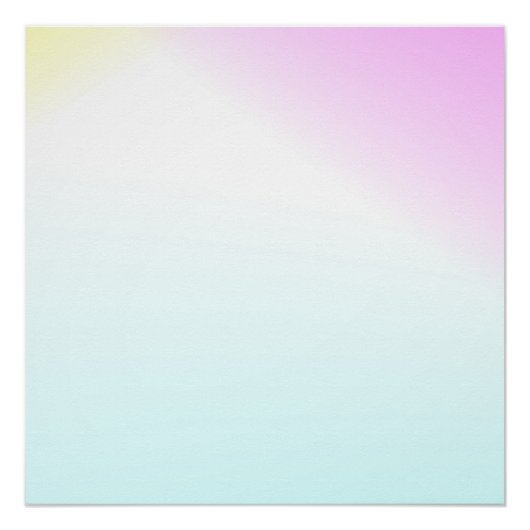 Pink & Sky Blue Modern Gradient Art Wall Poster (Devant)