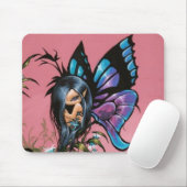 Pink Sky Fairy Mousepad Muismat (Met muis)