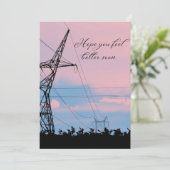 PINK SKY, kom snel goed Bedankkaart (Staand voorkant)