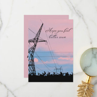 PINK SKY, kom snel goed Bedankkaart