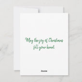 Pink Sky Winter Feestdagenkaart (Achterkant)