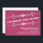 Pink Slanted Chalkboard Fête Invitation<br><div class="desc">Elégante et élégante Slanted Chalkboard Holiday Party Invitation à fuchsia avec une bordure art déco et un look arrière - plan tendance en tableau noir. Cette invitation chic est parfaite pour inviter des amis pour votre bain de vacances ! Facile à customiser, ajoutez simplement les détails de votre partie dans...</div>