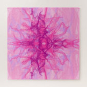 PINK SMOKE - Moderne en abstracte fractale kunst - Legpuzzel (Horizontaal)