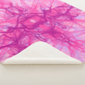 PINK SMOKE - Moderne en abstracte fractale kunst - Sherpa Deken (3/4)